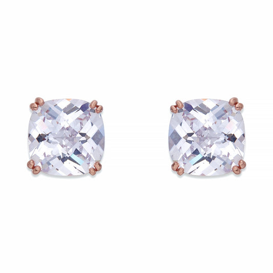 Crystal on Rose Gold Stud | ${Vendor}