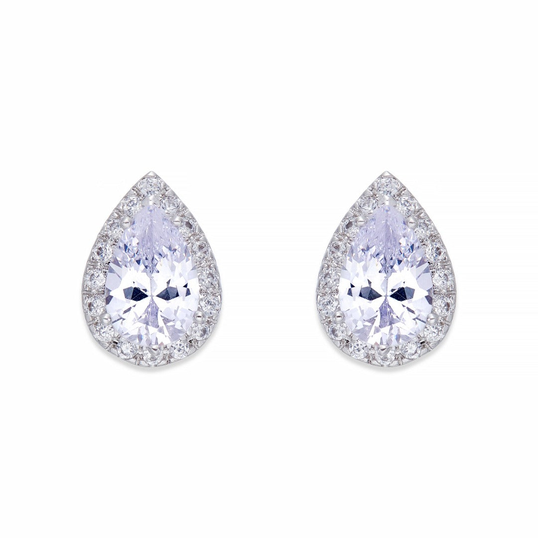 Teardrop Crystal Stud Earrings | ${Vendor}
