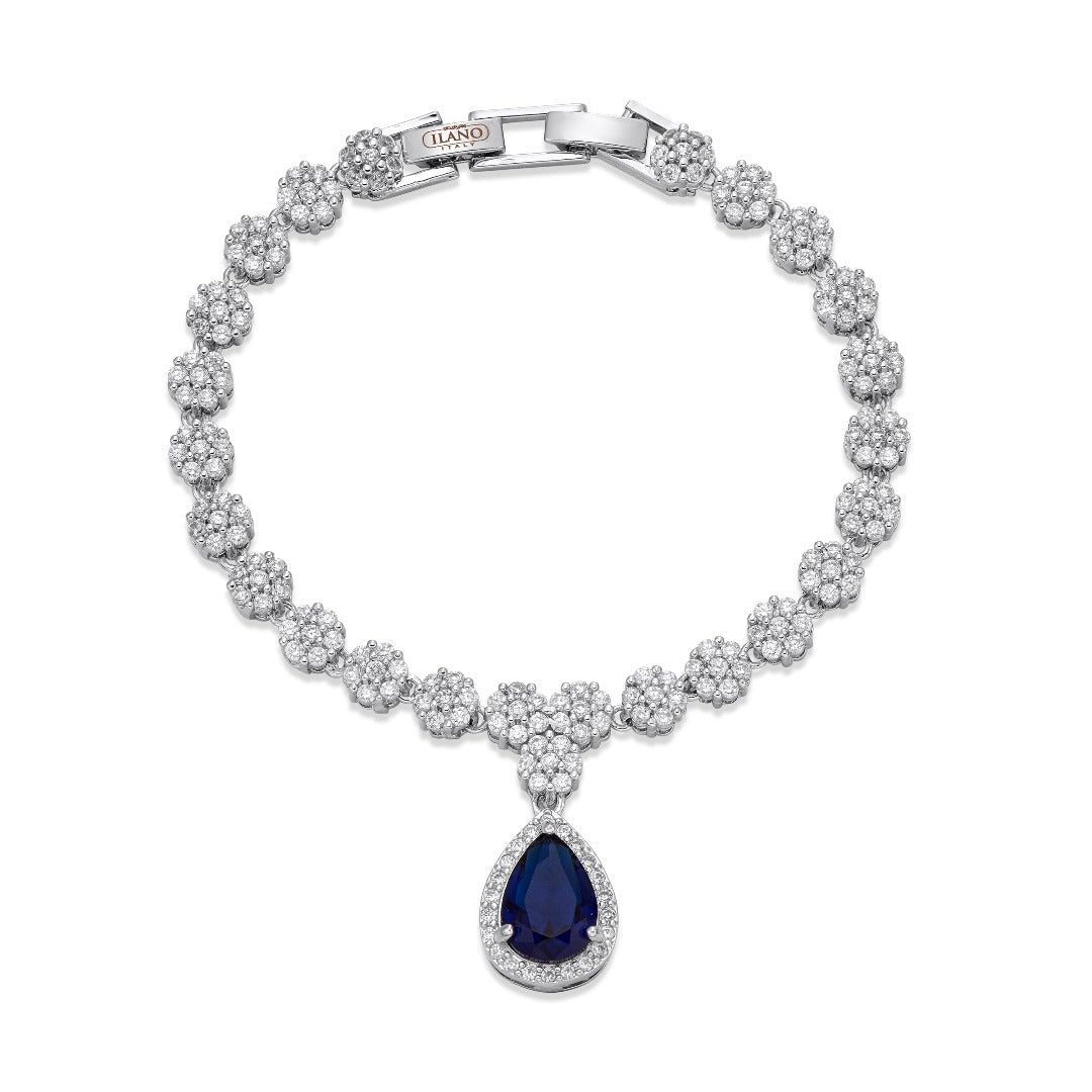 Crystal Blue Teardrop Bracelet | ${Vendor}