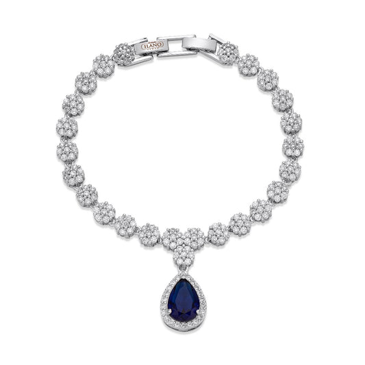 Crystal Blue Teardrop Bracelet | ${Vendor}