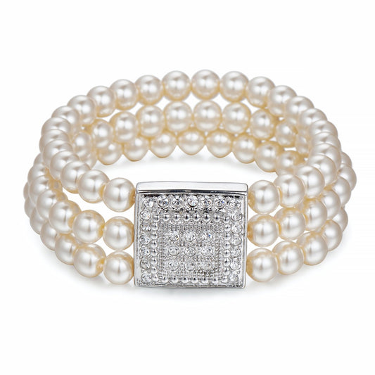 Pearls &amp; Crystals Bracelet | ${Vendor}