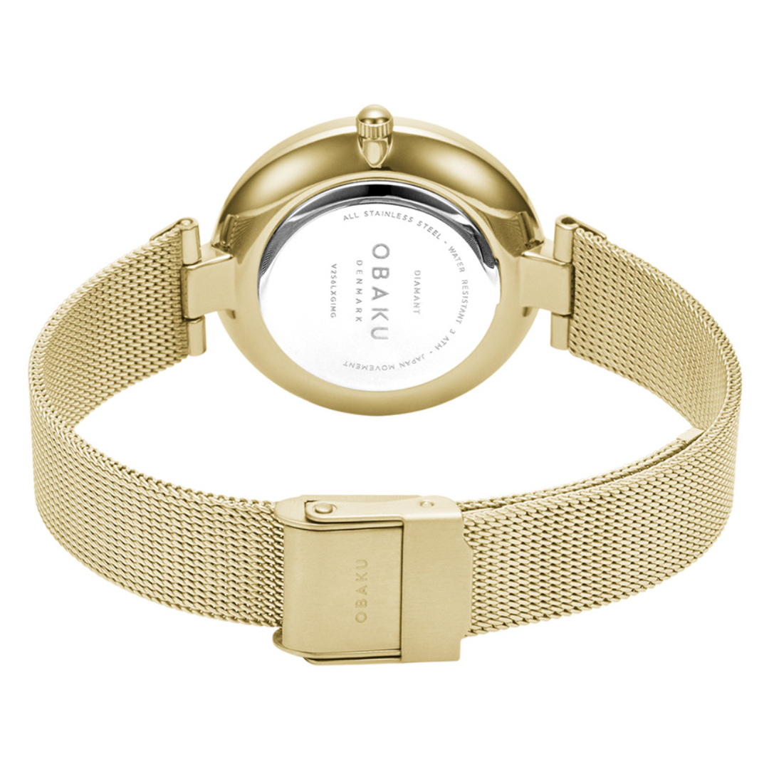 Obaku Diamant Gold Watch