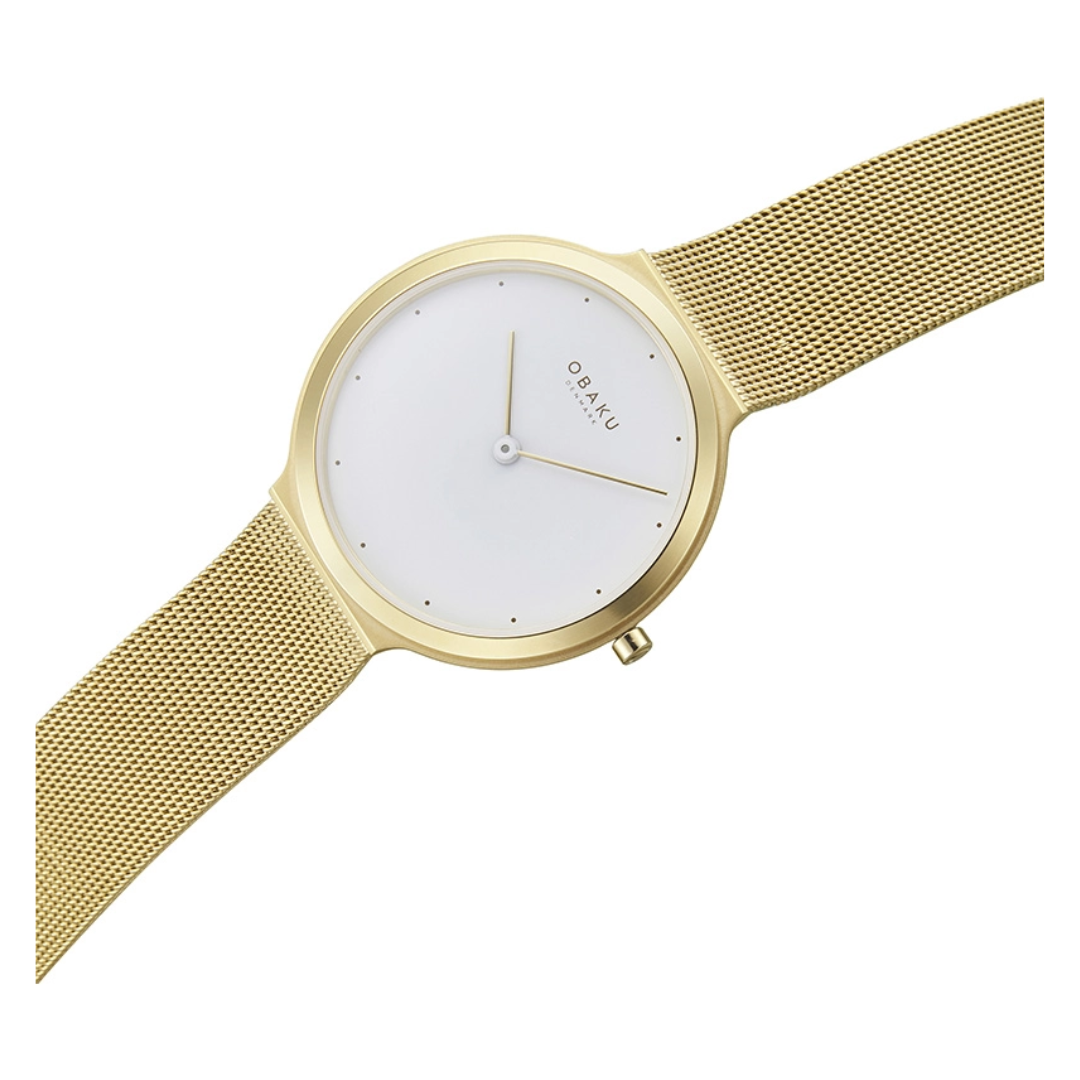 Obaku Satin Lille Gold Watch