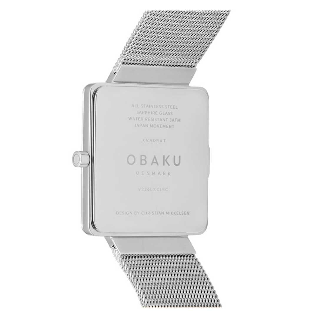 Obaku Kvadrat - Steel Watch