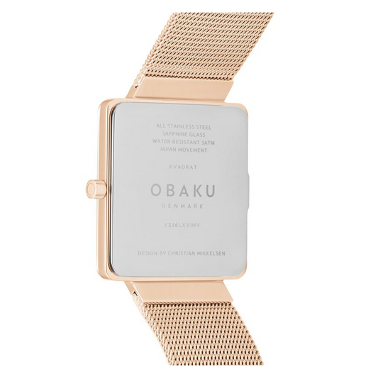 Obaku Kvadrat Rose Watch