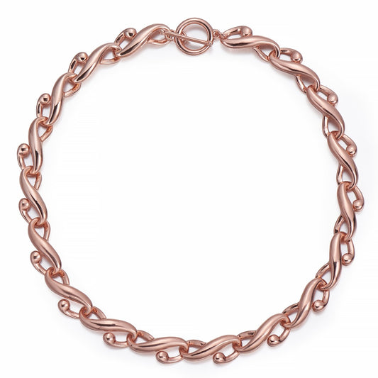 Bar & Ring Rose Gold Necklace | ${Vendor}