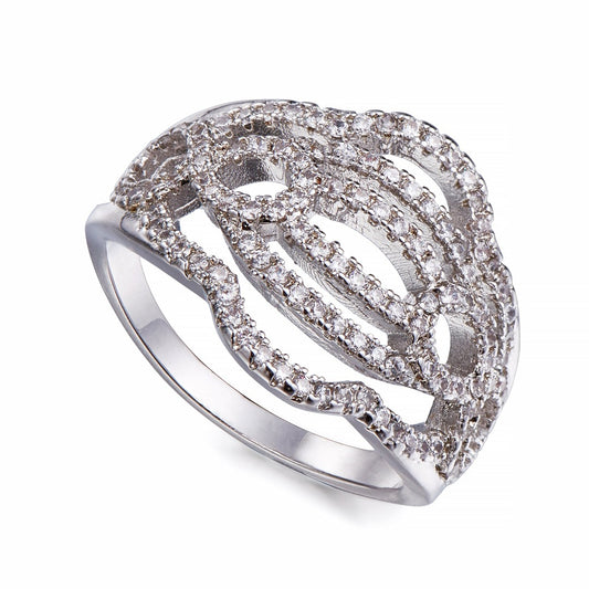 Silver and Crystal Ring | ${Vendor}