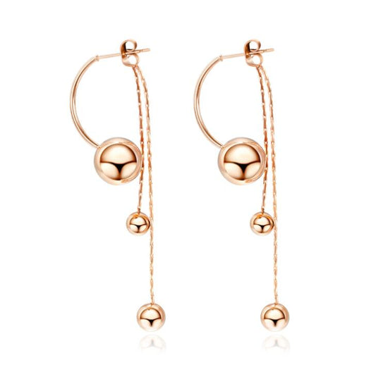 ROSE GOLD DROP EARRINGS