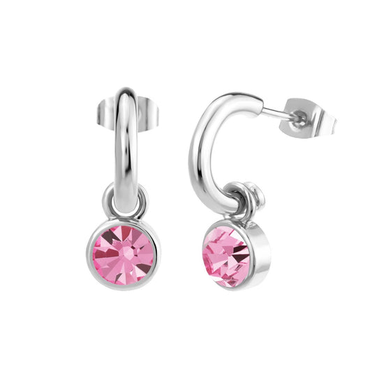 Rhodium Crystal Earrings | ${Vendor}