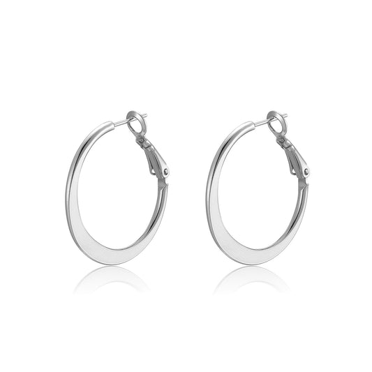 SILVER HOOP EARRINGS