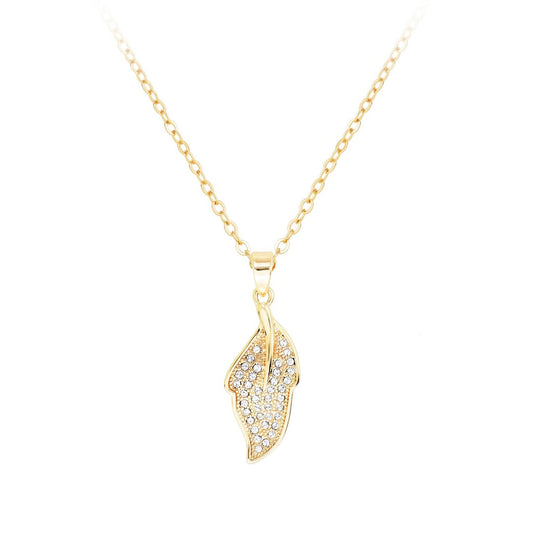 Gold Leaf Pendant Necklace | ${Vendor}