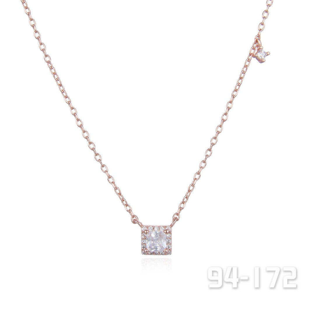 Rose Gold Square Necklace