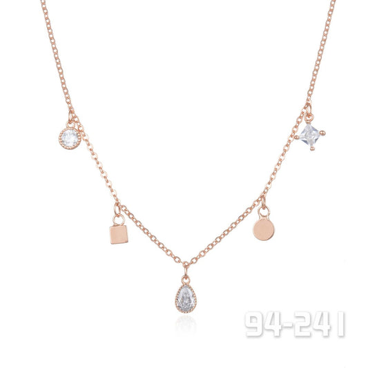 Rose Gold Charm Necklace