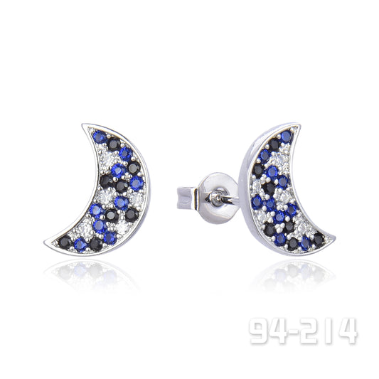 Silver Tone Stud Earrings