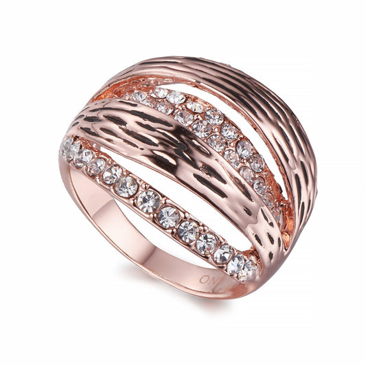 Split Band Ring In Rose Gold | ${Vendor}