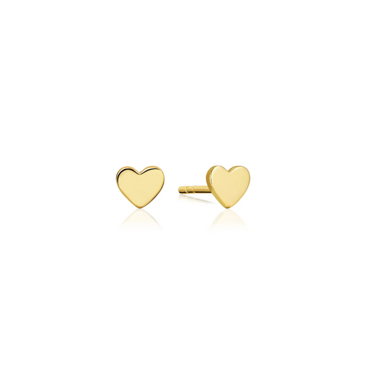 SifJakobs Heart Earrings - Gold