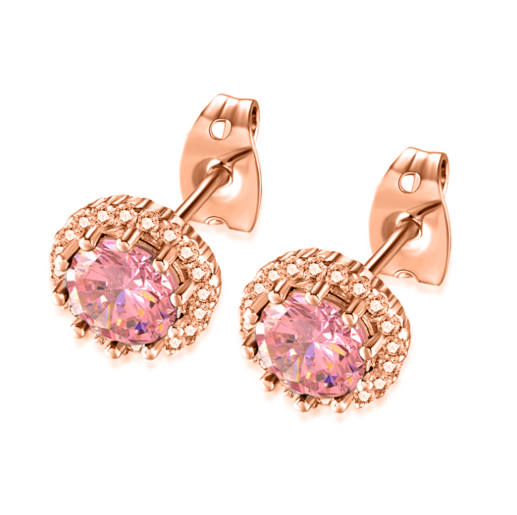 Rose Gold Birthstone Earrings